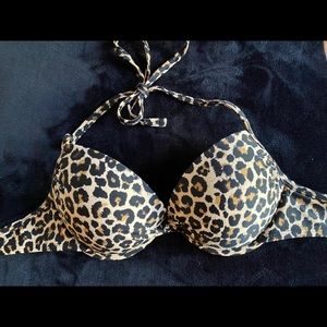 cheetah print bikini top